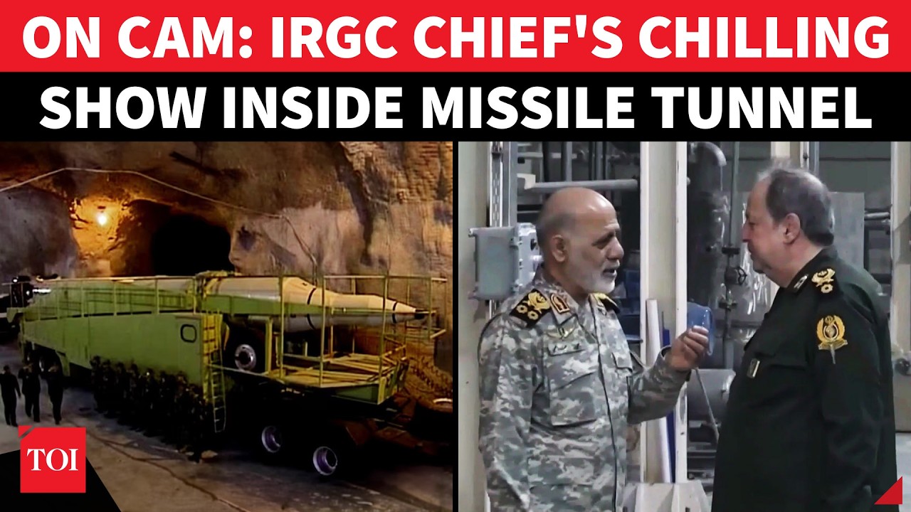 Iran Army Chief Tours Missile-Filled Tunnel, Delivers Blunt Warning Straight To Trump | Watch