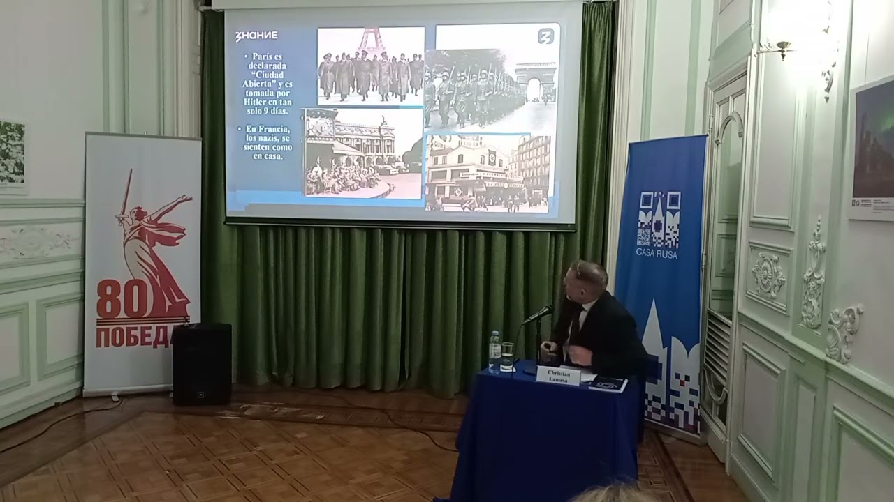 Charla de Christian Lamesa sobre el sitio Leningrado. Лекция Кристиана Ламесы о блокаде Ленинграда