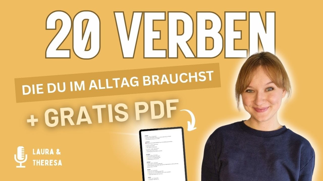20 nützliche Verben für deinen Alltag auf Deutsch | Erweitere deinen Wortschatz!