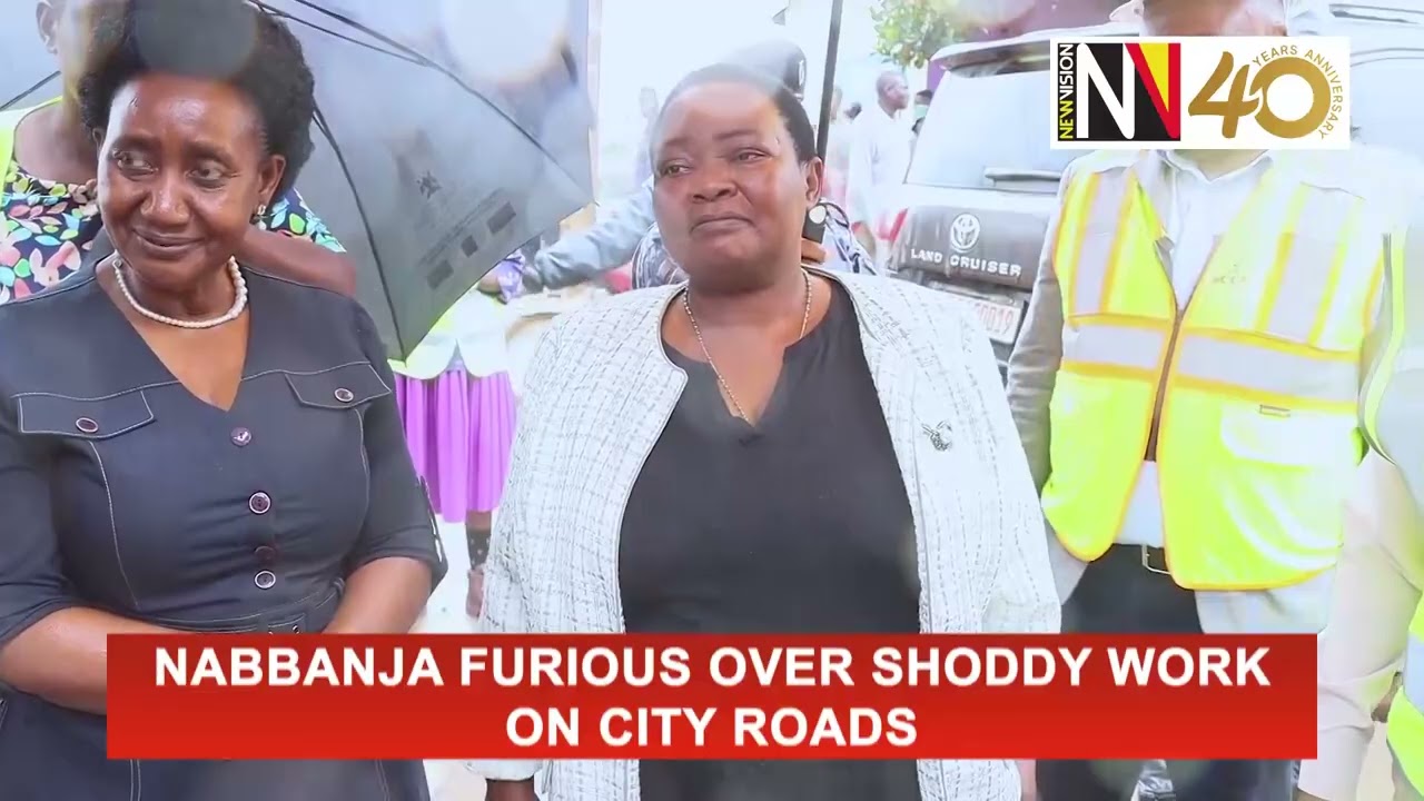 Nabbanja furious over shoddy work on city roads