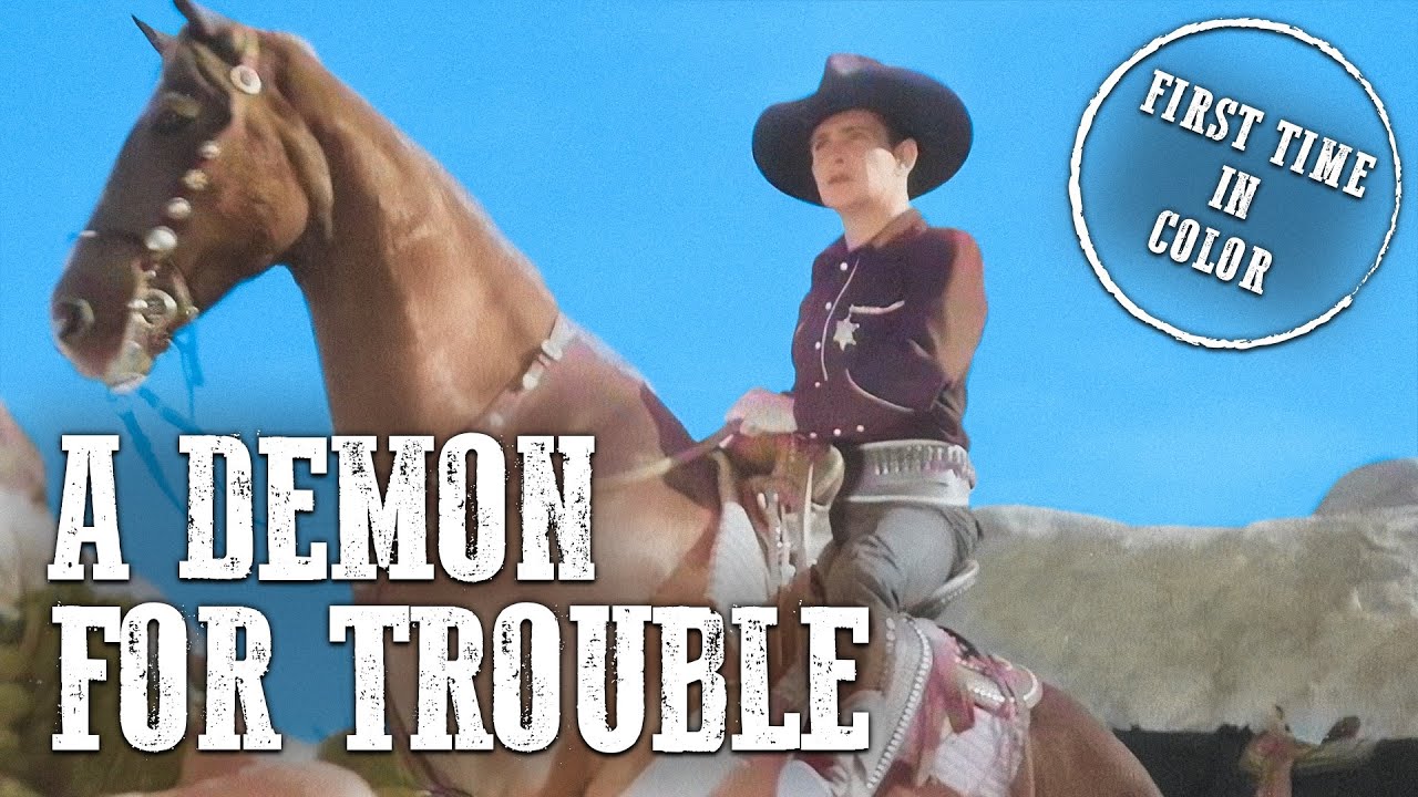 A Demon for Trouble | COLORIZED | Bob Steele | Classic Western Film