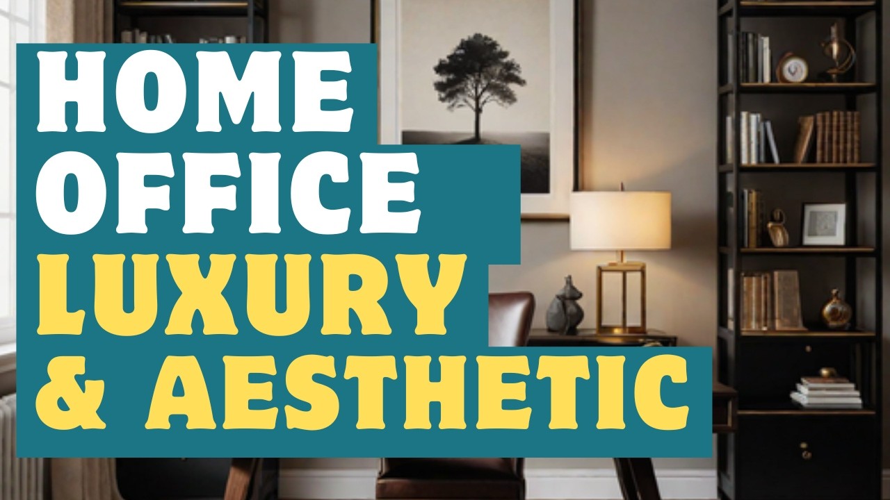 Modern Minimalist Dark Academia Home Office ✨ | Luxury Workspace Design Inspiration