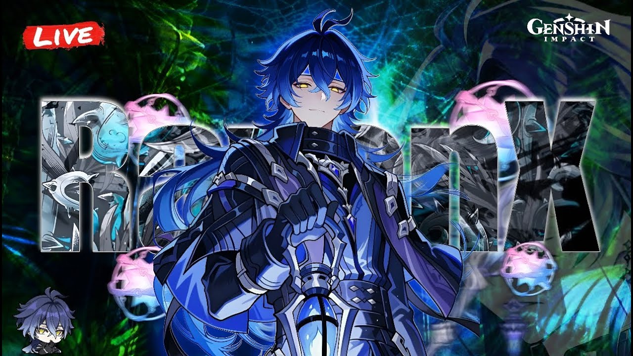 Genshin Impact Live  is flins Release and pulling naw and I'D review sub GOAL-3K#gaming