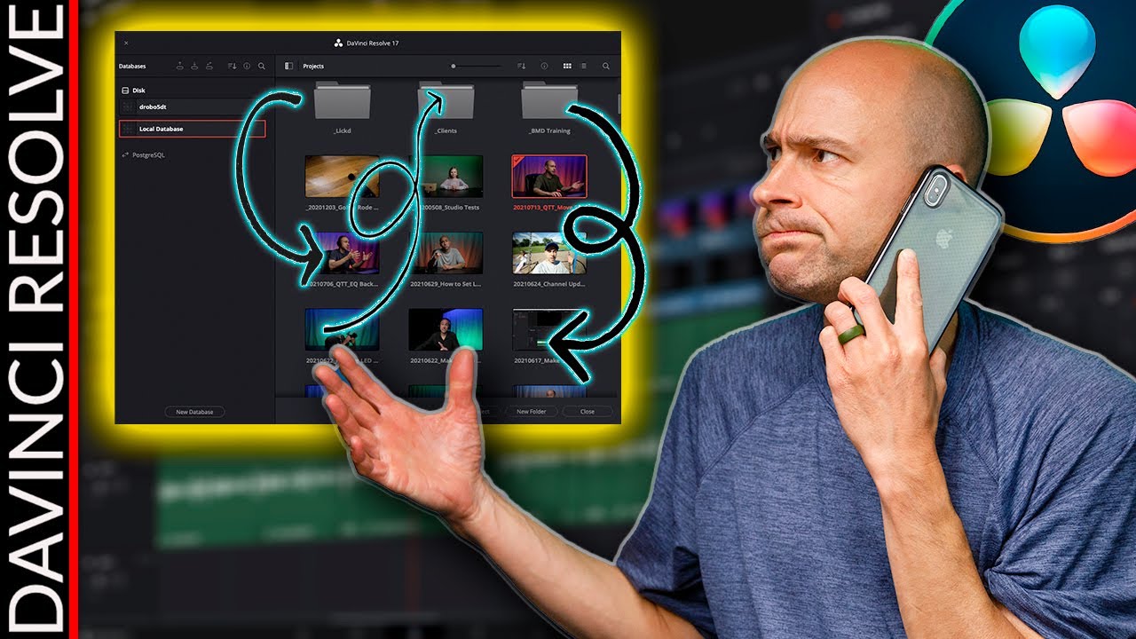 How to MOVE Projects to NEW Folder in DaVinci Resolve 17 Project Manager | Quick Tip Tuesday!