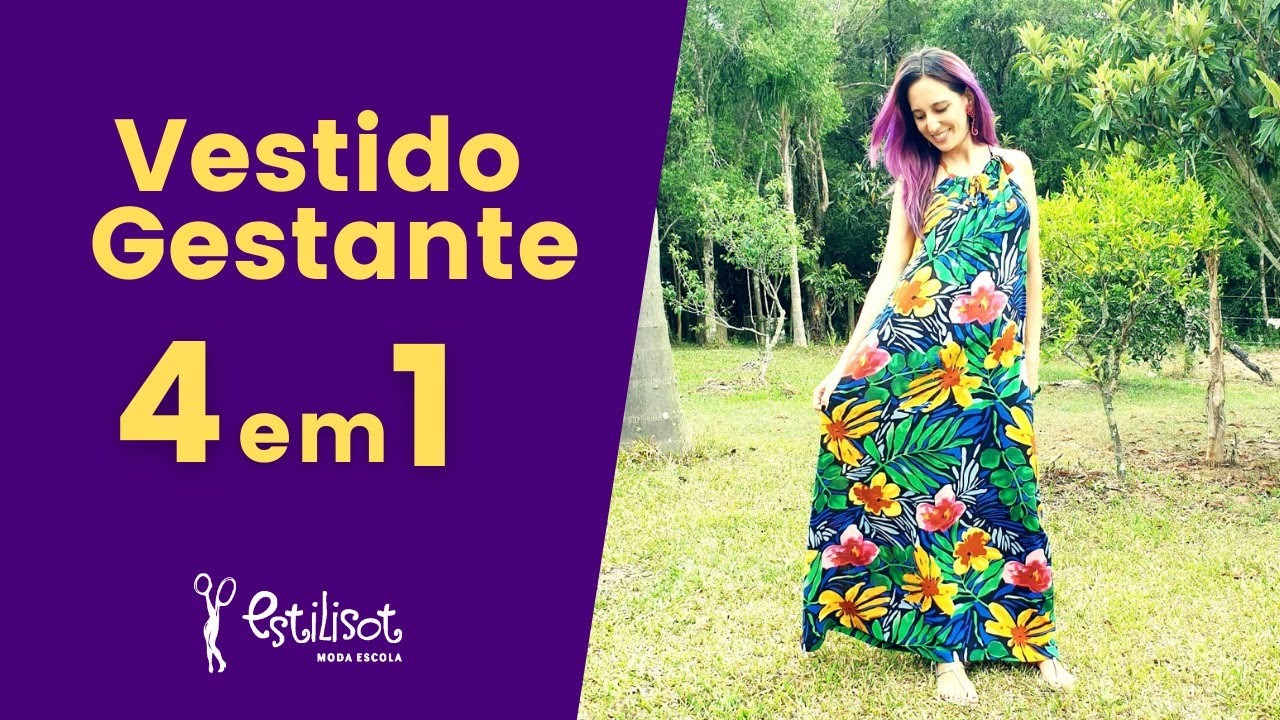 VESTIDO GESTANTE 4 EM 1