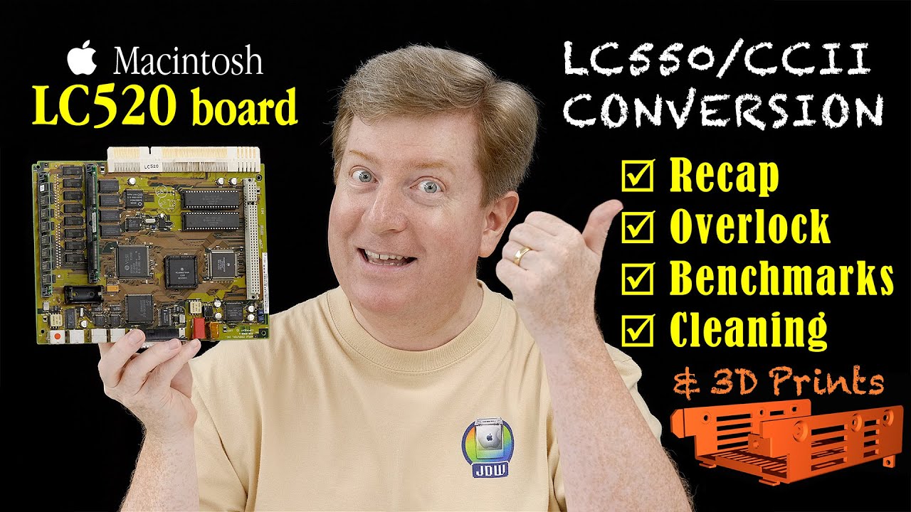 Повторное тестирование и разгон материнской платы Macintosh LC520