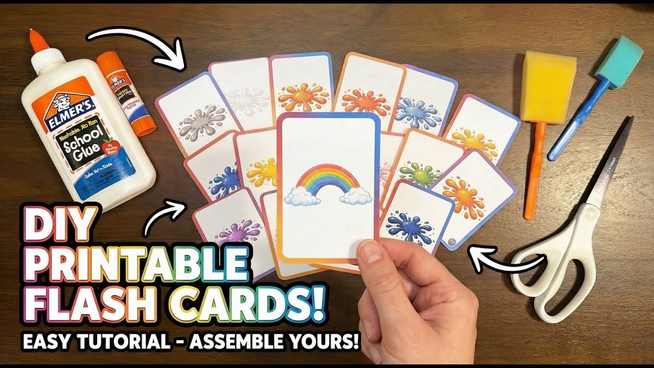 Learn Hebrew Easily | Hebrew Flash Cards Assembly Tutorial 🇮🇱 איך להרכיב כרטיסיות ללימוד עברית