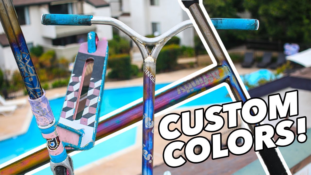 CUSTOMIZE YOUR TITANIUM SCOOTER BARS