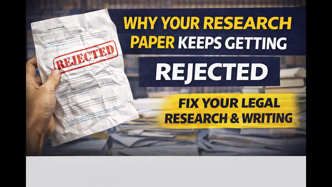 Why Your Research Paper Gets Rejected | Fix Your Legal Research Method