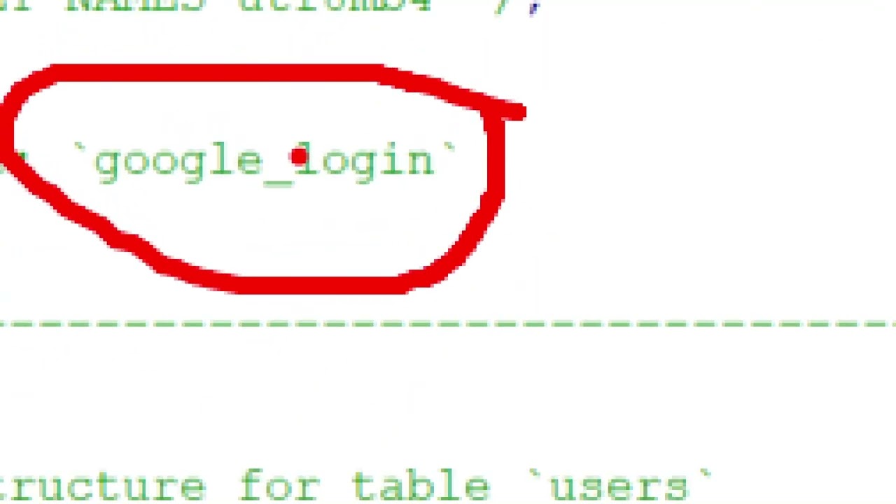 Configure User Authentication using Google Login