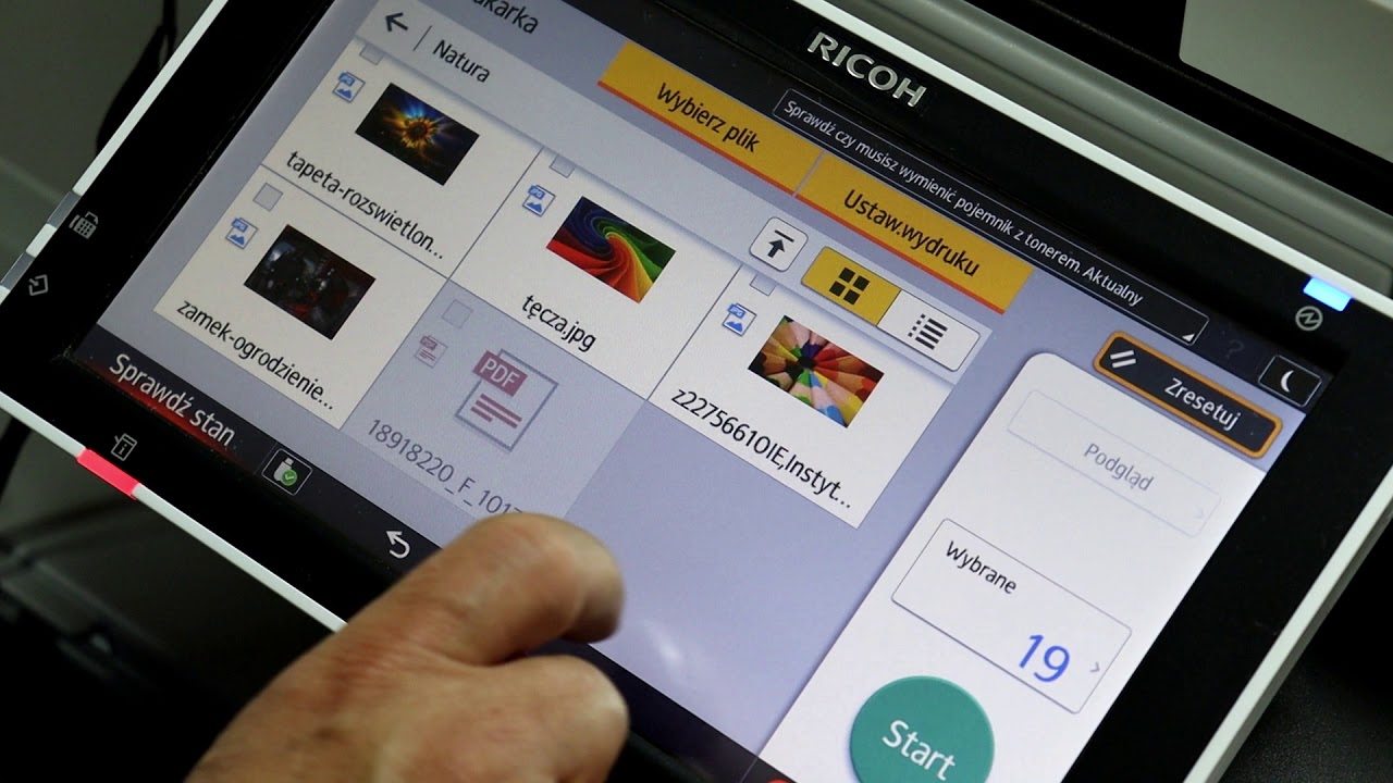 Ricoh цветное копирование с USB MPC5504 MPC4504