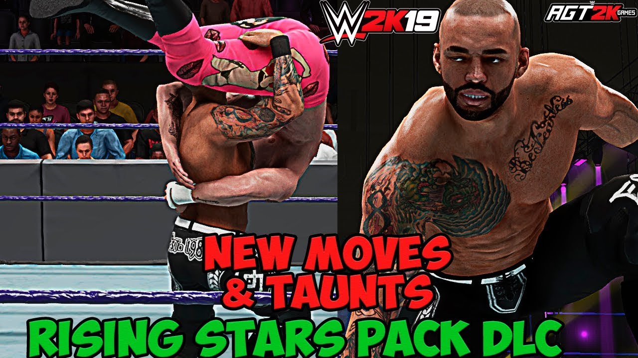AGT - WWE 2K19 | RISING STARS PACK DLC - ALL New Moves & Taunts! (ПОРИКОШЕТИМ?)