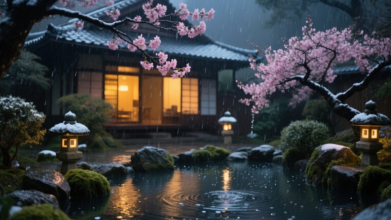 SLEEPSTREAM WITH NATURE RAIN SOUNDS AND FAST PIANO PLAYING FOR A CALMING NIGHT ROUTINE