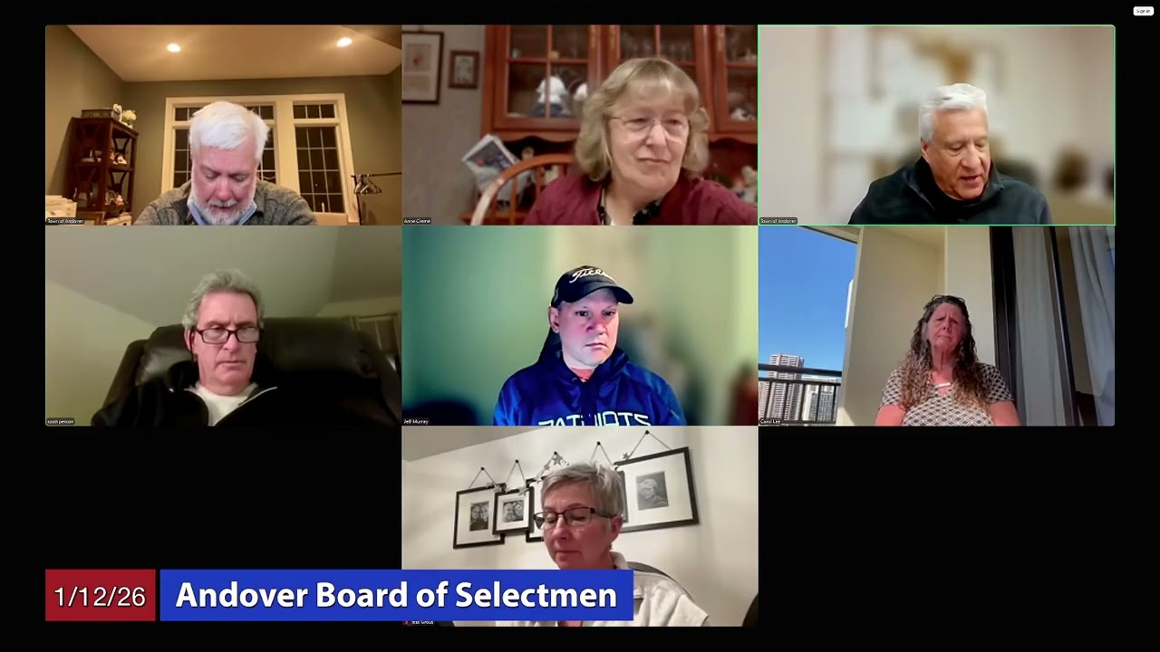 Andover Board of Selectmen - January 12, 2026