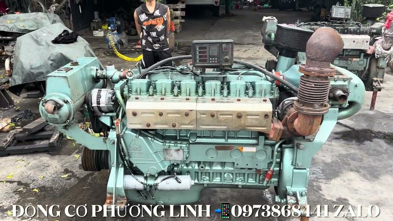 Động Cơ MÁY THUỶ TRUNG ÁO 350HP GẦN NHƯ MỚI AE CẦN DÙNG LH ☎️0973868441 ZALO