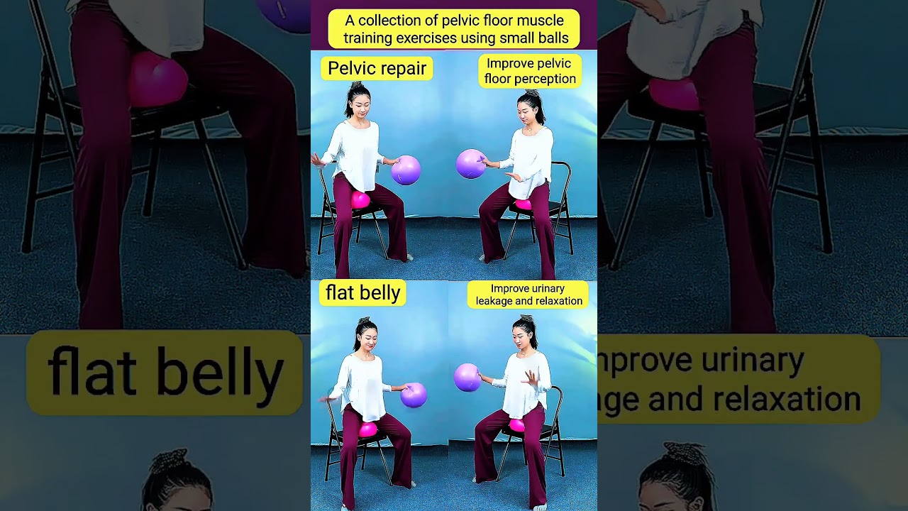Pelvic Floor Muscle Training Exercises with Small Ball | Easy Home Workout 
