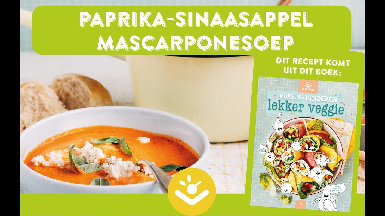Paprika-sinaasappel- mascarpone-soep  | Koken met Kinderen: Lekker veggie