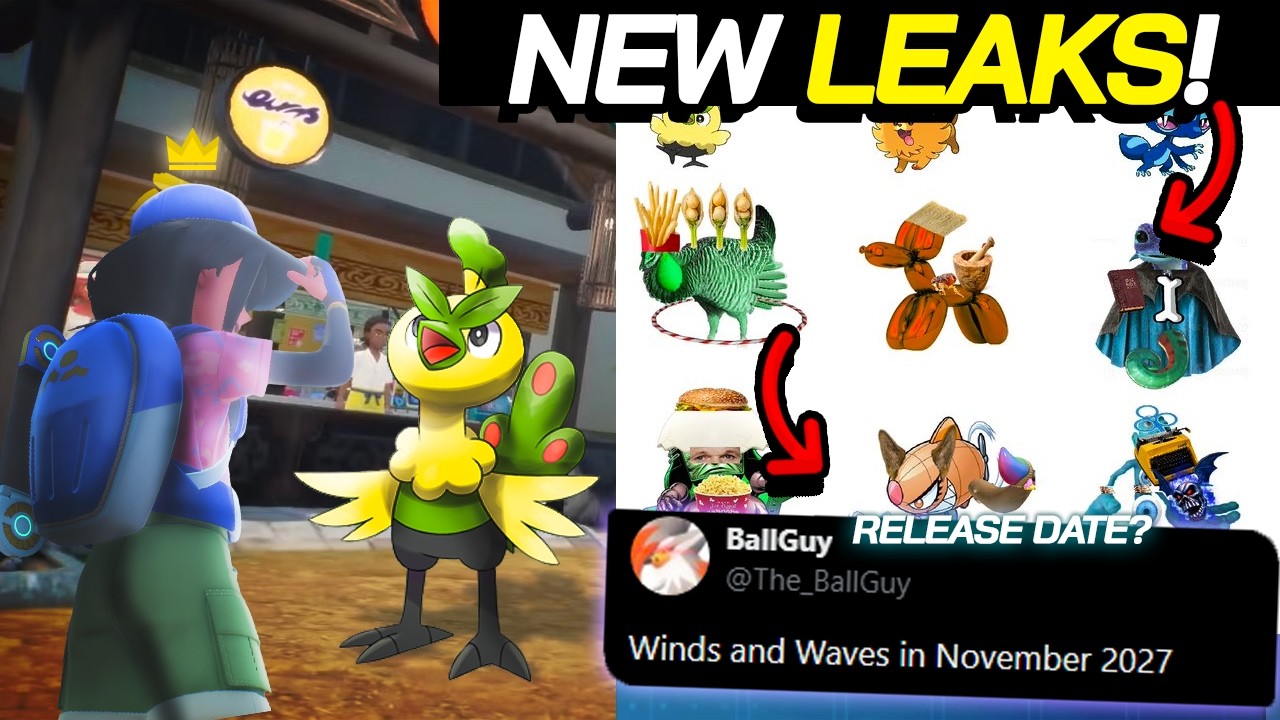 HUGE POKEMON LEAKS! Winds & Waves Starter Evolution + Release Date LEAKS
