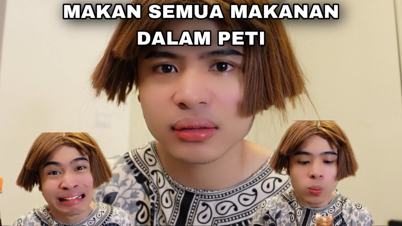 MAKAN SEMUA MAKANAN DALAM PETI AIS 😭‼️| APA NI😭?!! MAKANAN PELIK2