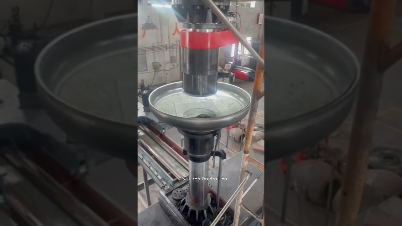Automatic tank dished end flanging machine #tankhead #dished #dishend #dishhead