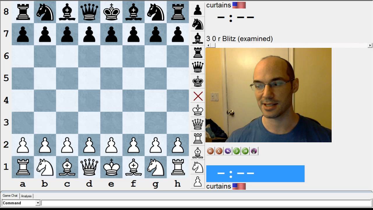 Watch me play for over 1 hour on the Internet Chess Club