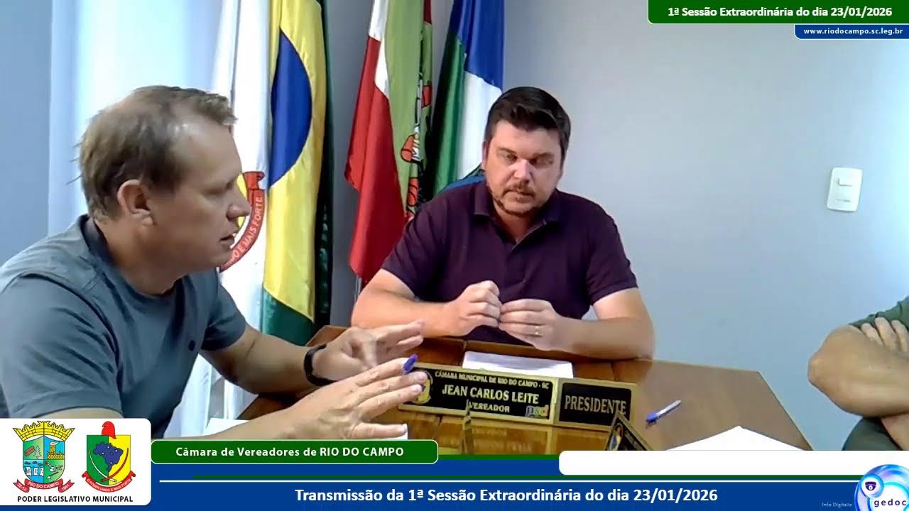 1ª Sessão Extraordinária do dia 23/01/2026