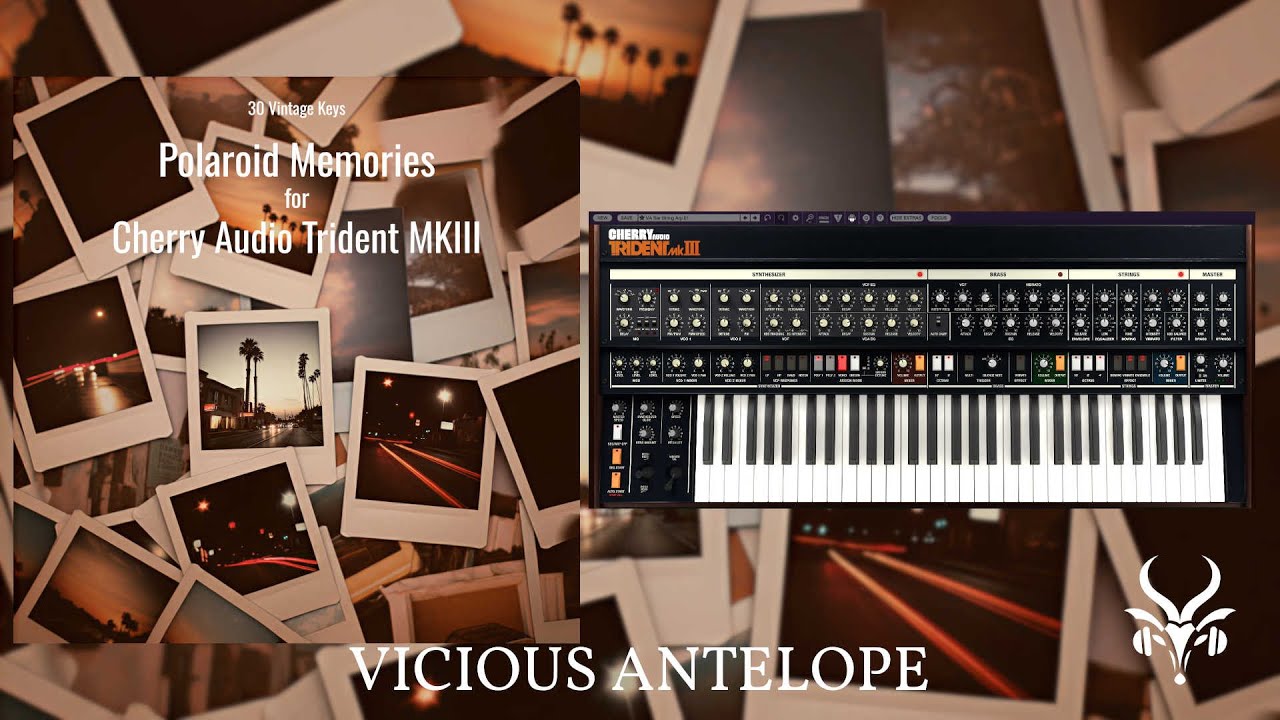 Cherry Audio Trident MKIII Presets by Vicious Antelope | Polaroid Memories | 80s Synth Sounds