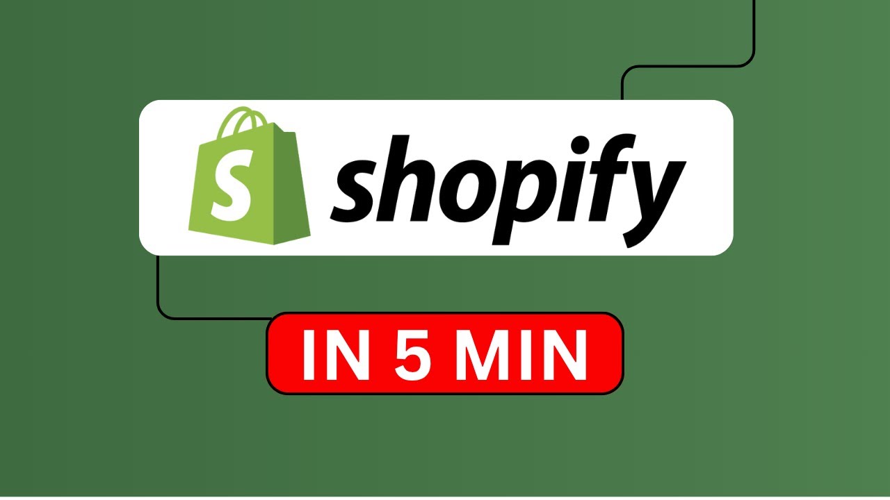 Shopify Tutorial For Beginners - Set up Your Store in 5 Minutes