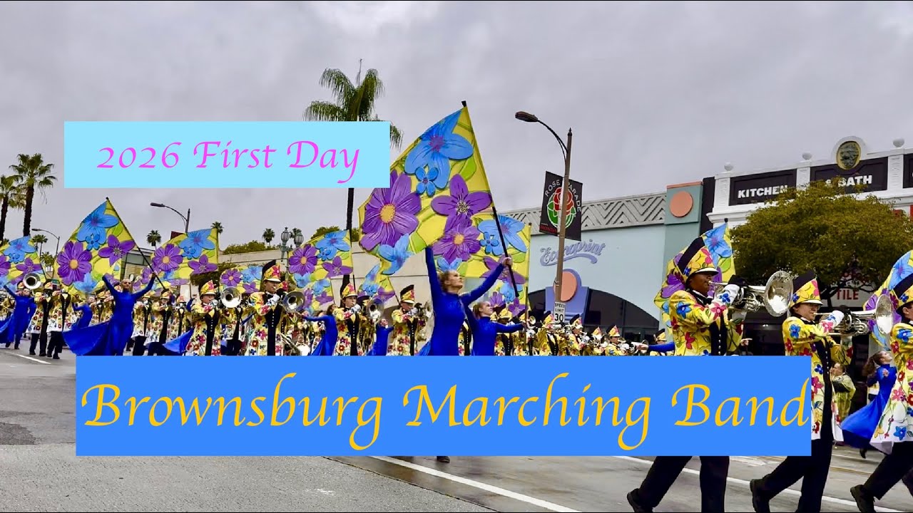 [New Journey] 2026 First Day, Marching Band at Tournament of Rose Parade |#parade|#band |#new|#Rose|