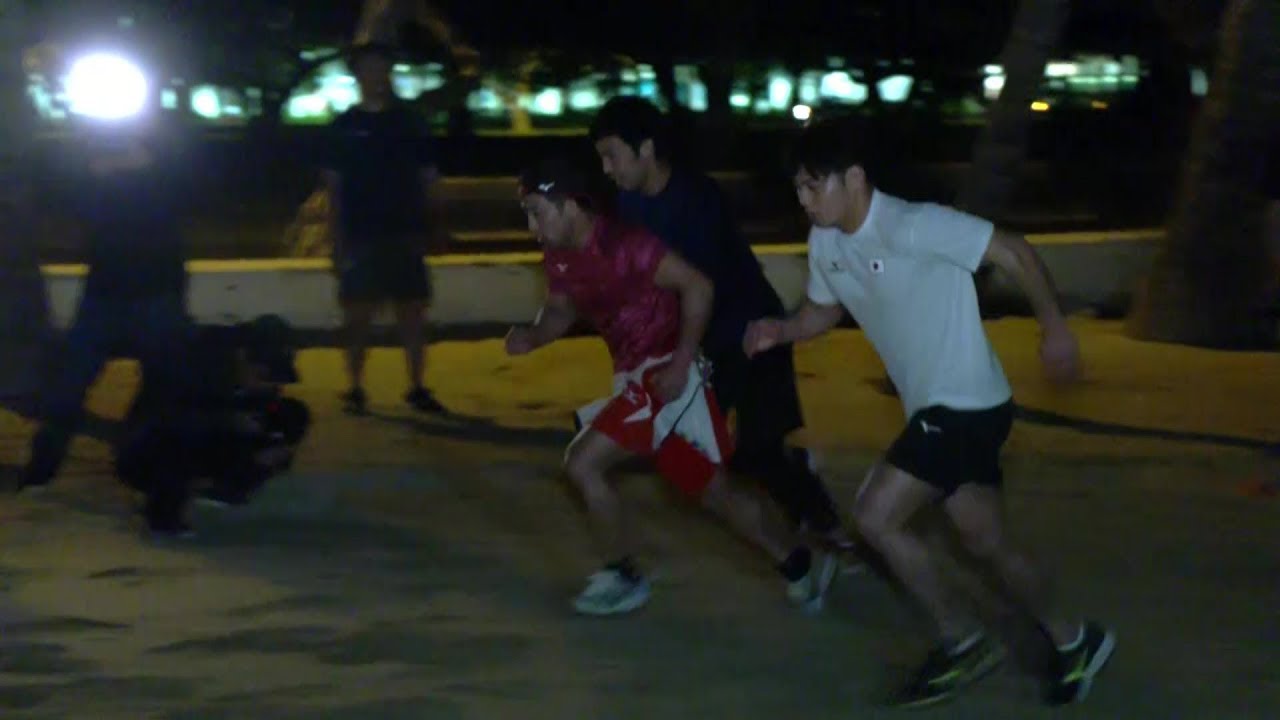 柔道全日本男子ハワイ合宿 早朝トレーニング