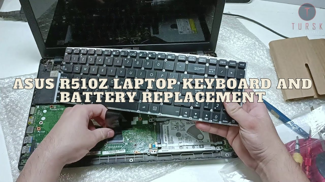 Asus R510Z laptop Keyboard and Battery Replacement