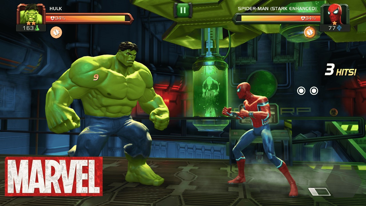 Hulk vs Spider Man - Marvel Contest of Champions Gameplay