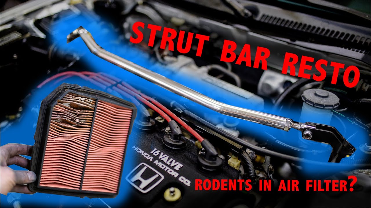 1989 CRX Rescue Part 2 - Strut Bar Restoration
