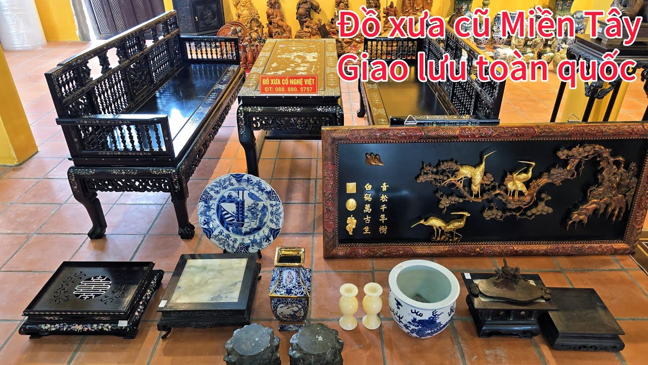 15/08/2025 Bộ trường kỷ song tiện | Đồ xưa Cổ Nghệ Việt