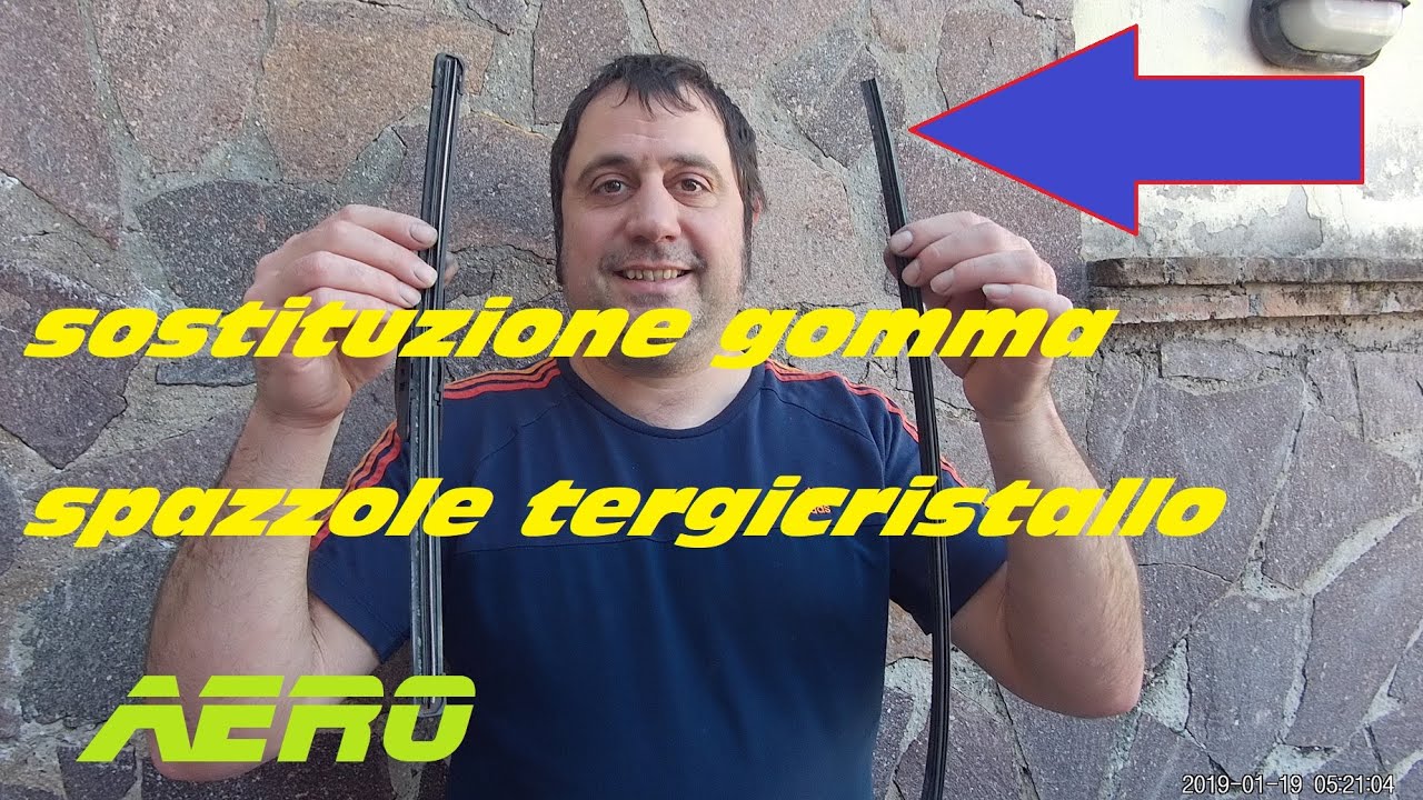 Sostituzione solo gomma spazzole tergicristallo | rubber replacement frameless windscreen wiper