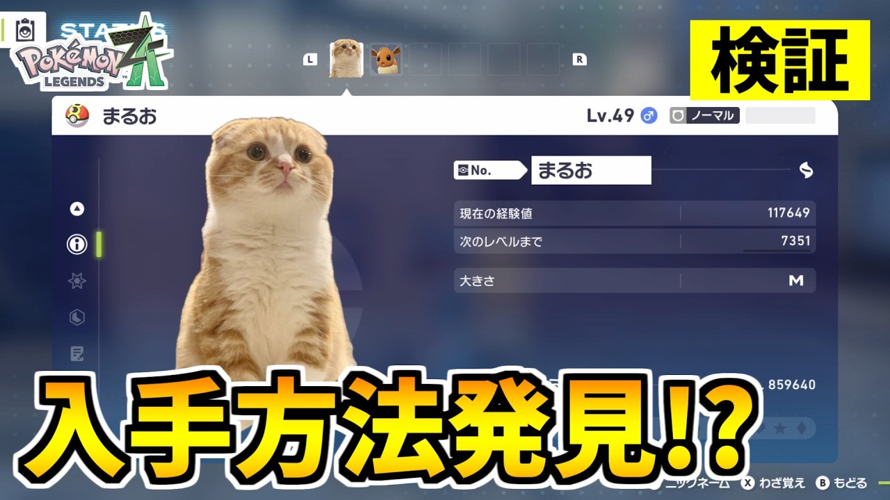 【ポケモンZA】謎の没ポケモン『まるお』を入手できる裏技をみつけたので検証した結果！？【Pokémon LEGENDS Z-A】