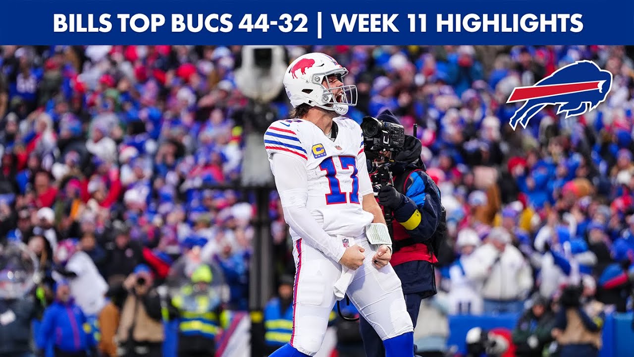 Josh Allen's 6 Touchdowns Leads Bills Past Buccaneers | Week 11 Highlights