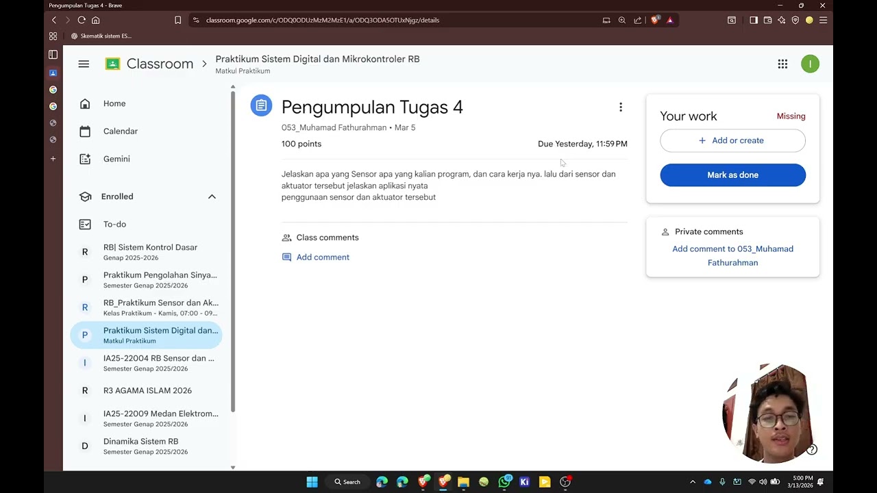 Penjelasan sensor dan aktuator dan menyebutkan implementasi nyata penggunaan sensor dan aktuatornya