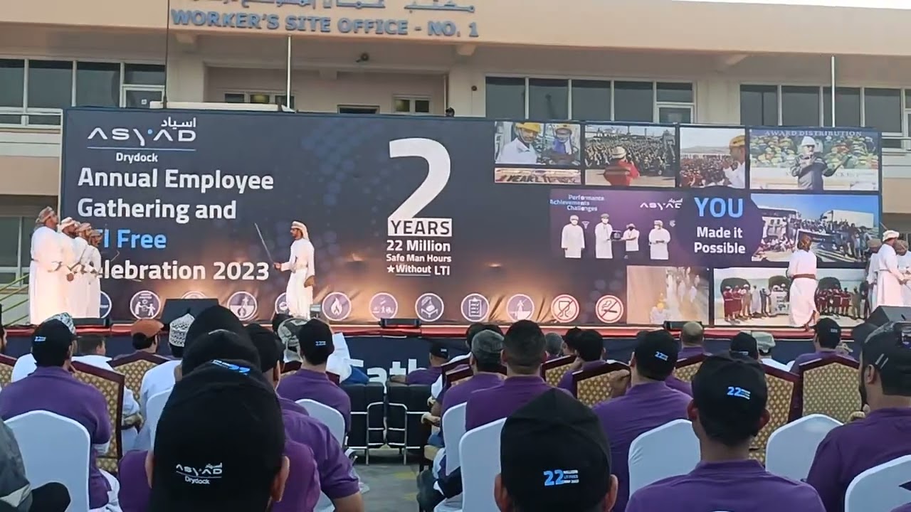 me waking company in Oman Asyad drydock.2  years. 22.  million safe Man haves party