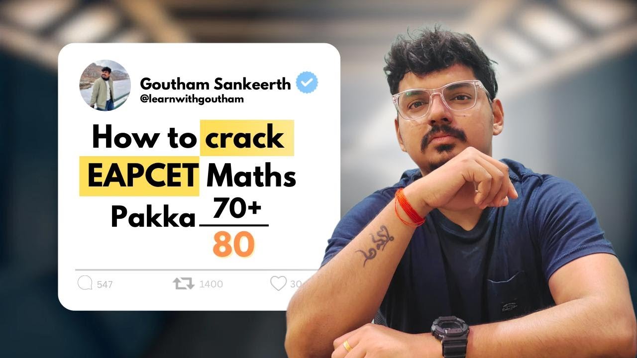 How to Crack EAPCET Maths 2025 | Pakka 70+/80 in Maths | Chapter-Wise Weightage | AP & TS
