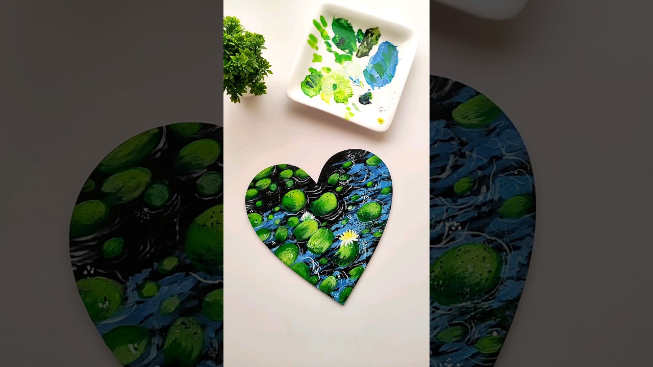 Mdf coaster painting idea #art #shorts