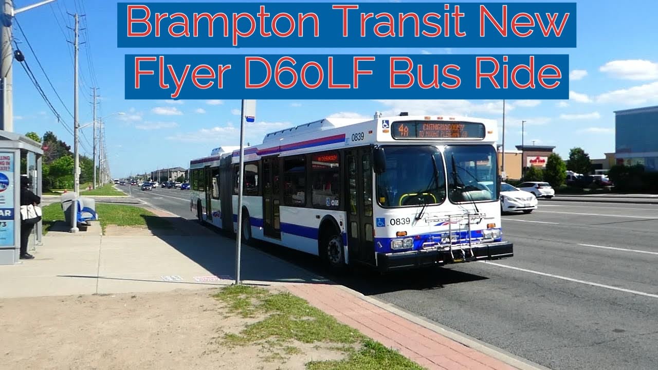 Brampton Transit 2008 New Flyer D60LF Articulated Bus Ride on Route 4! 5/24/2024