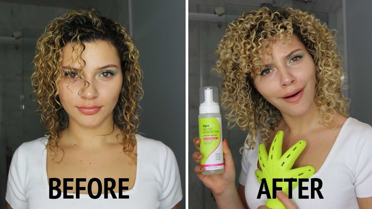 FIRST IMPRESSIONS WASH AND GO STYLE USING DEVACURL CURLY HAIR PRODUCTS