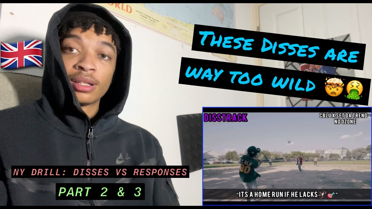 UK London Kid Reacts to - NY Drill: Disses vs Responses (Part 2 & 3) 🇬🇧 (Reaction) | @bpm_prodz