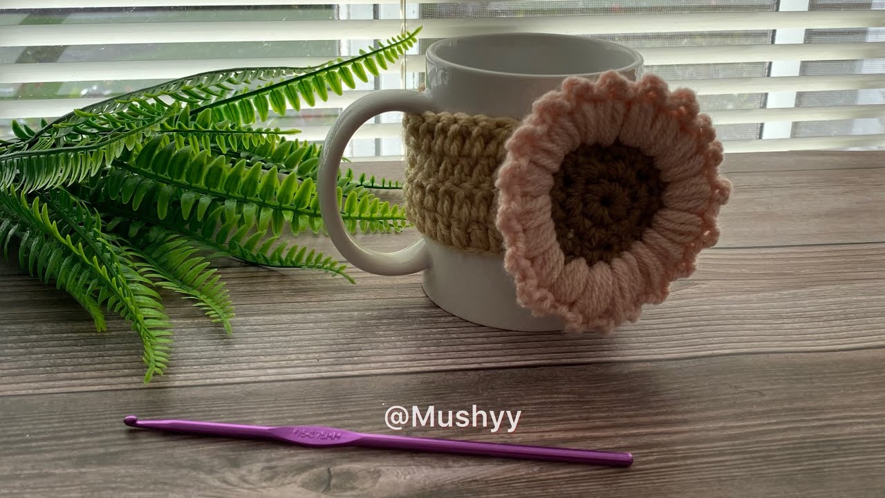 Crochet Mug Cozy Pattern - DIY EASY Tutorial for Beginners #crochettutorial #howtocrochet