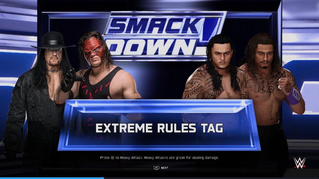 WWE 2K25 EXTREME RULES TAGTEAM MATCH