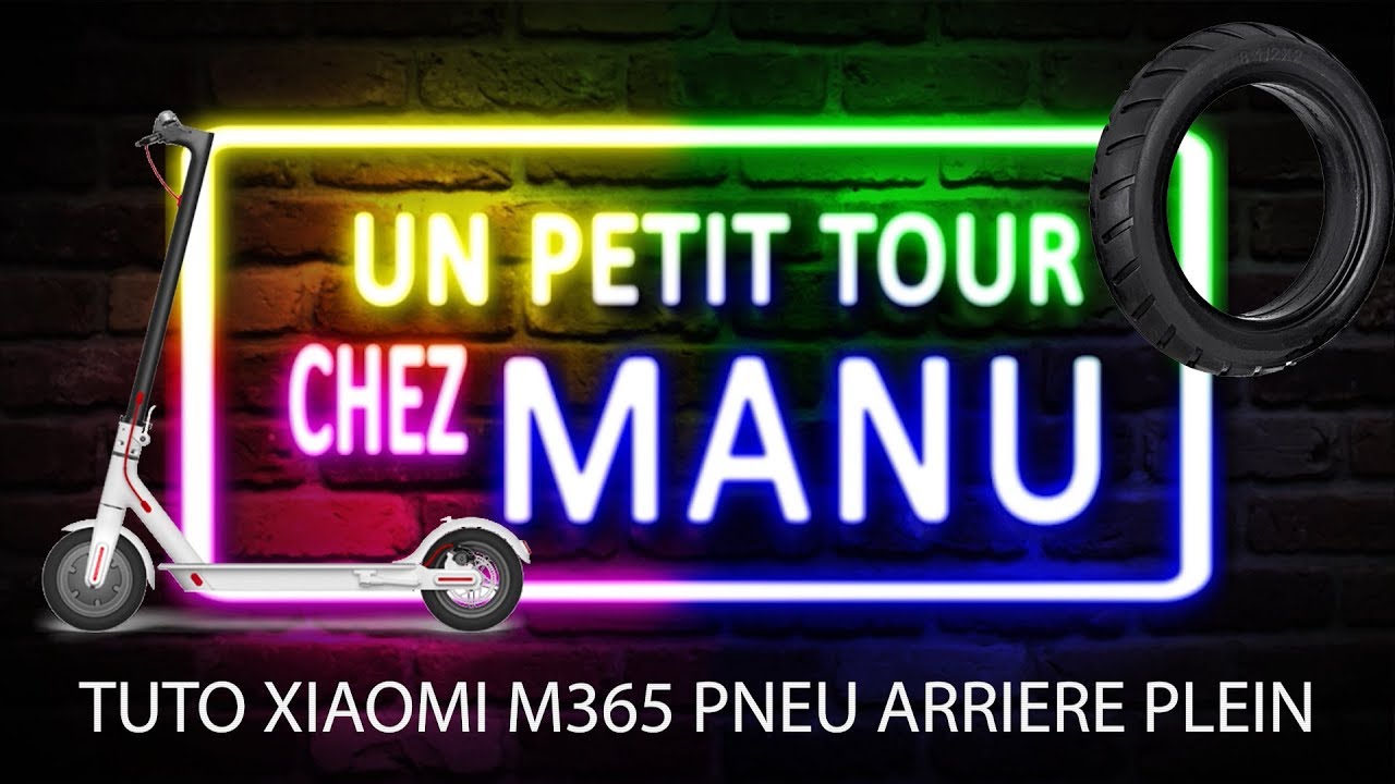 TUTO | XIAOMI M365 pneu plein classique roue arrière | Chauffer c'est la clé !🔥