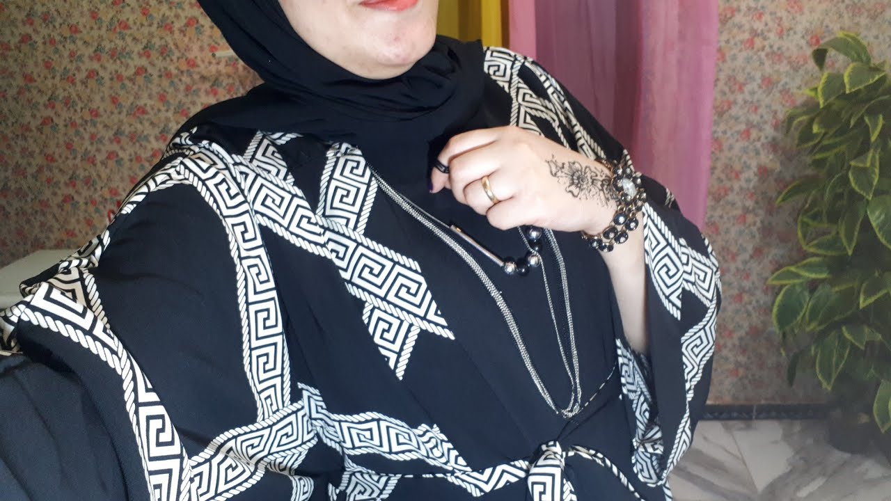 خياطة عبايه خليجي في ١٥ دقيقه بكل سهوله