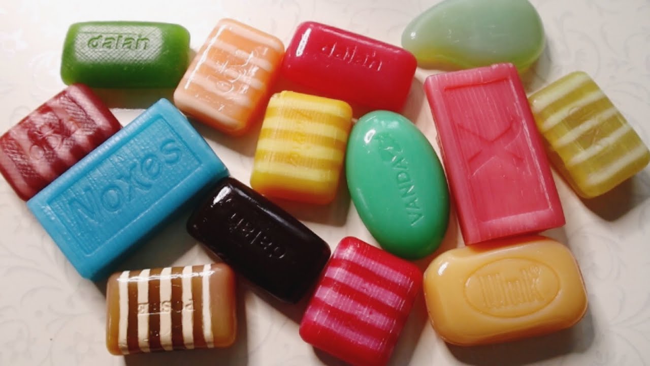 GLYCERIN soap | ASMR soap | Cutting dry soap | #soapcarving #asmrsoap *598