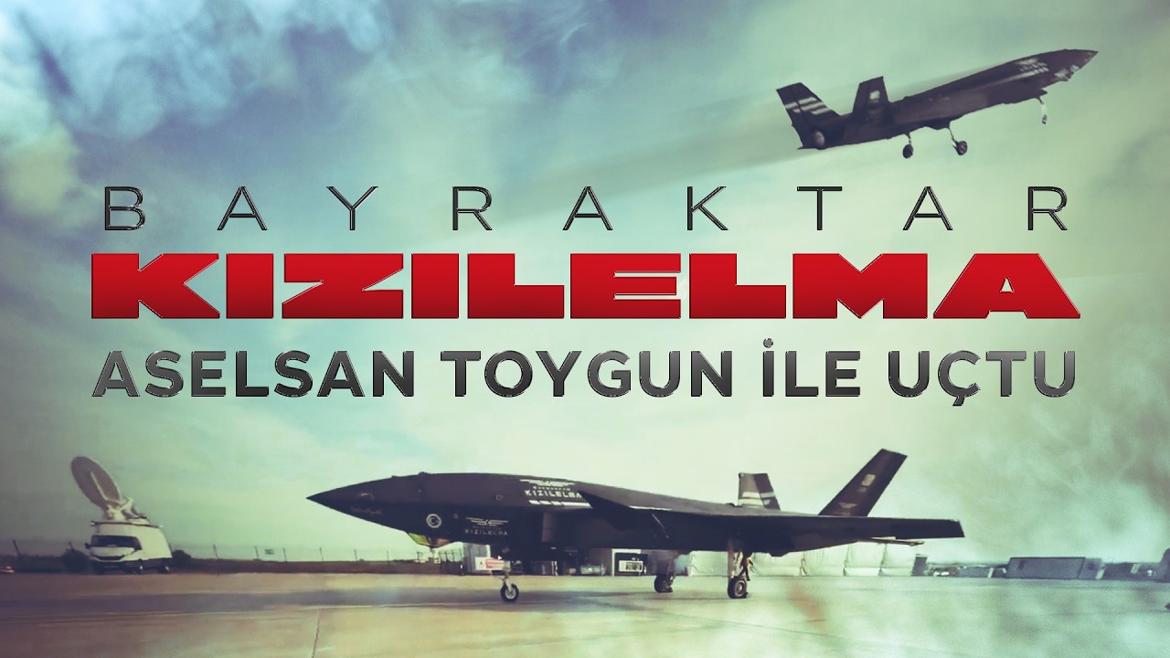 🇹🇷Bayraktar KIZILELMA, oyun değiştiren milli gözü ASELSAN TOYGUN ile uçtu